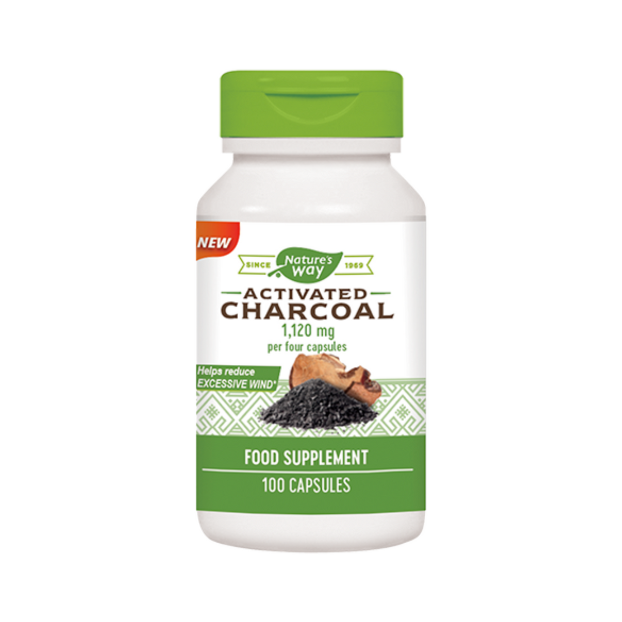 Nature’s Way Activated Charcoal | 100 Capsules