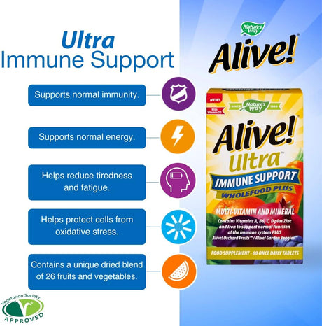 Alive! Ultra Immune Support Wholefood Plus