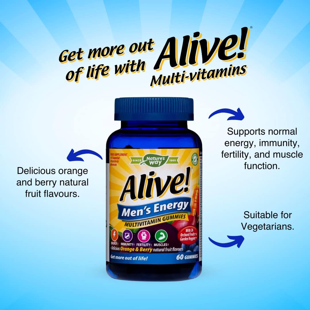 Alive! Men’s Energy Multivitamin Gummies