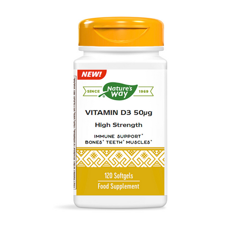 Vitamin D3 High Strength 50µg – 120 softgels