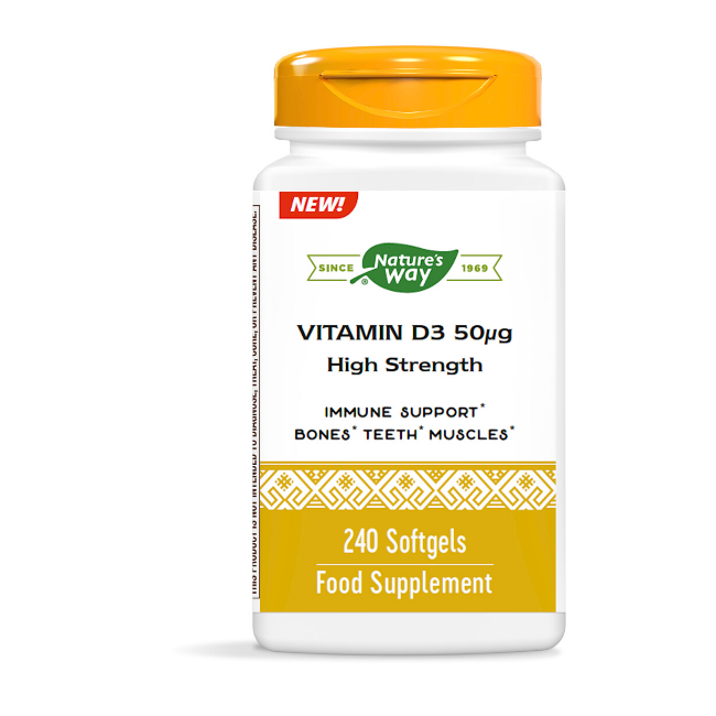Vitamin D3 High Strength 50µg – 240 softgels